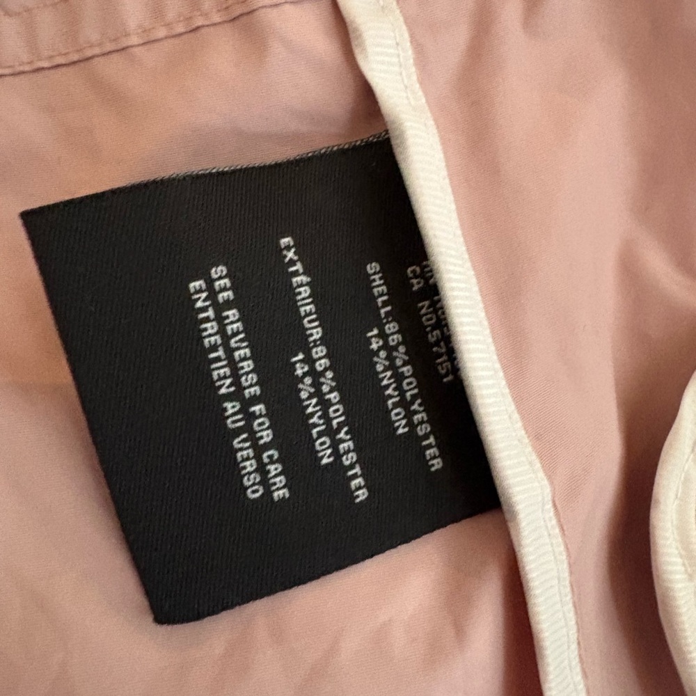 Cole Haan Water Repellent Hooded Parka Apricot Size S, NEW - Picture 15 of 16